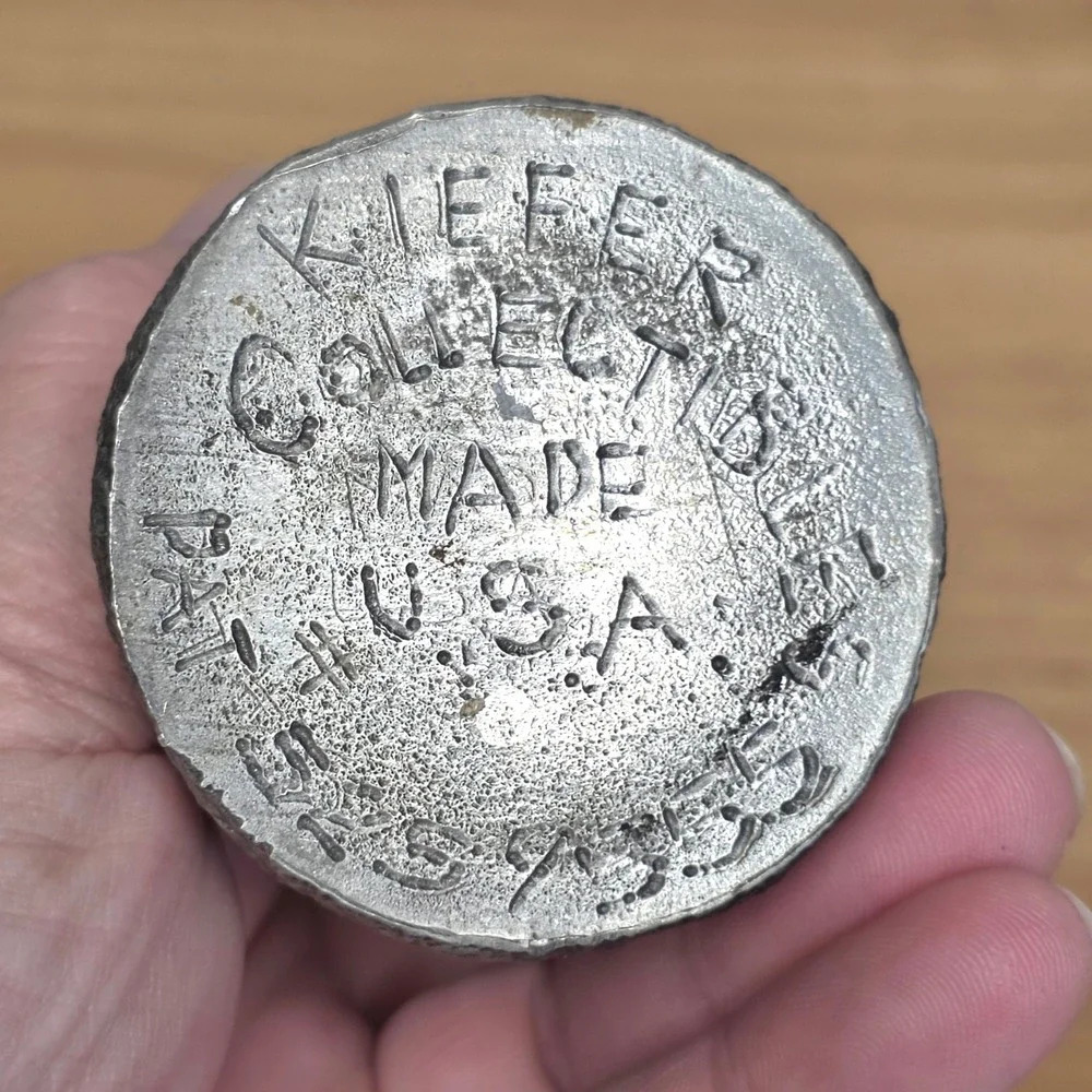 Vtg Kiefer Collectibles Pewter & Wood 